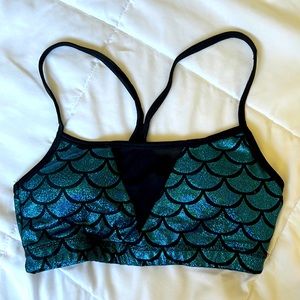 Mermaid Print Sports Bra